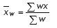 Weighted Mean