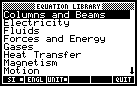 Equation Library List